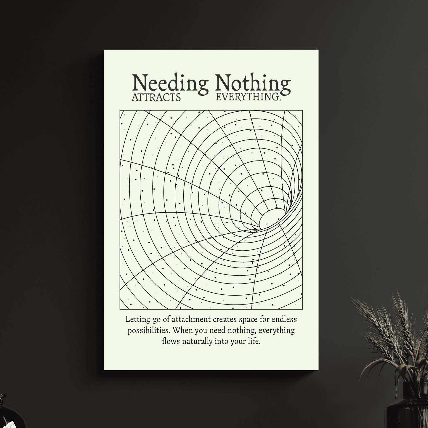 NEEDING NOTHING