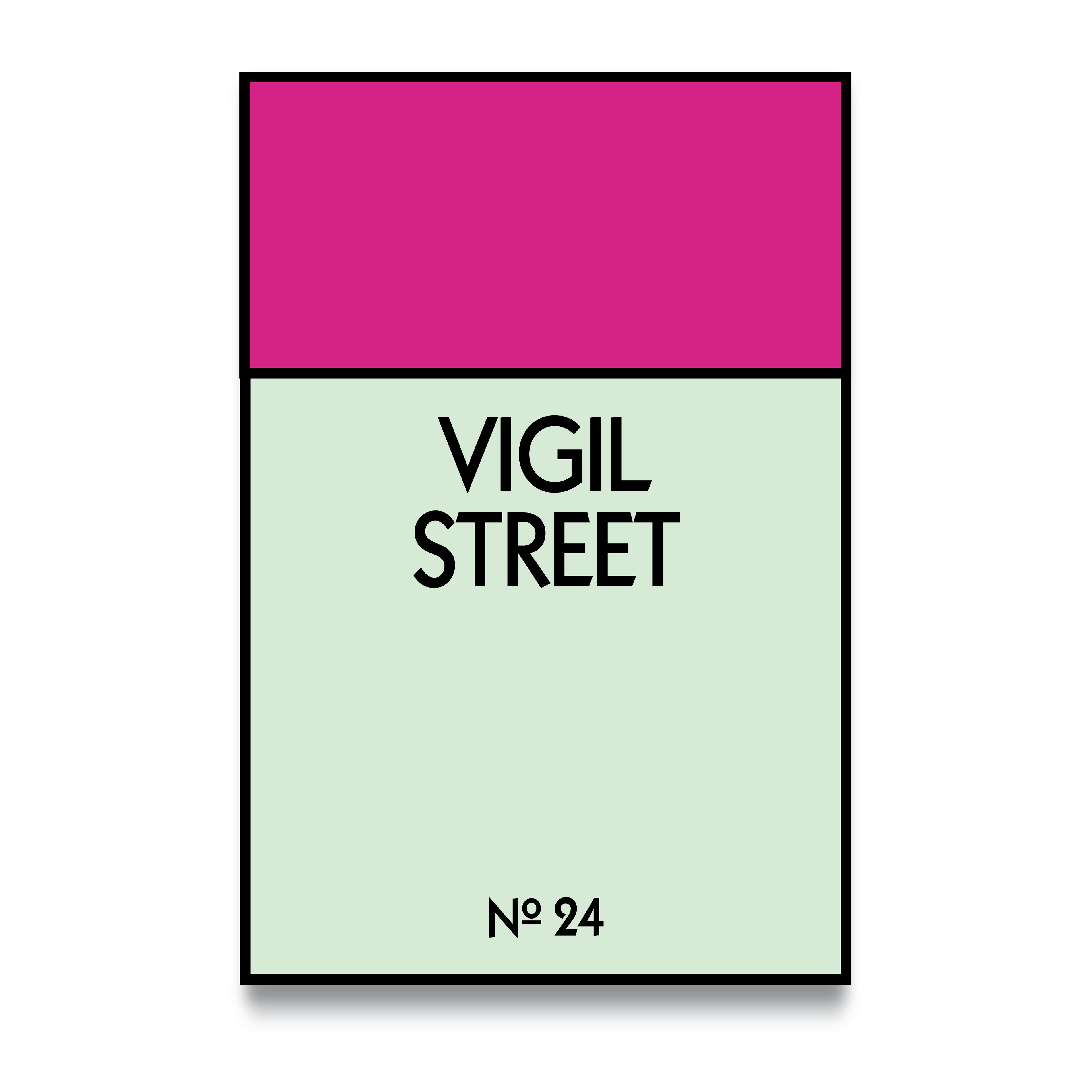 STREET NAME - CUSTOM METAL POSTER